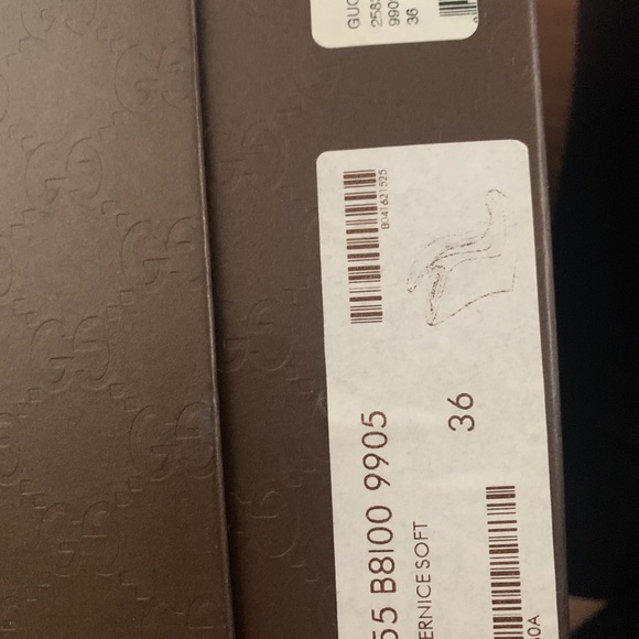 Gucci Vitello Vernice Soft Sable Wedge Sandal - Picture 6 of 6